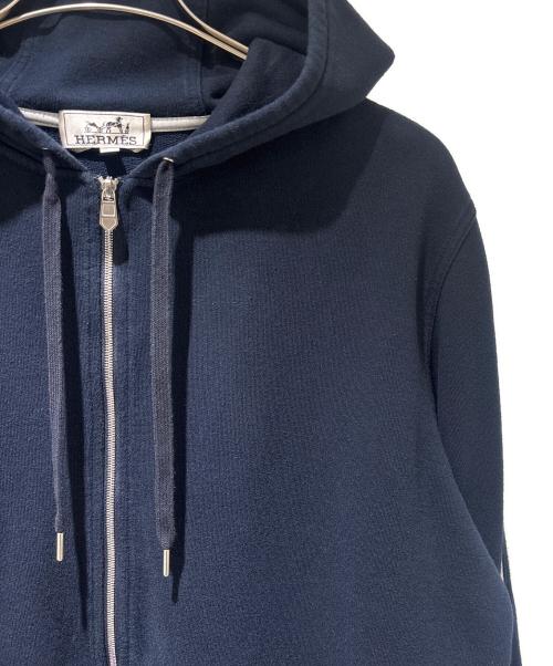 HERMES（エルメス）HERMES (エルメス) ジップパーカー ネイビー サイズ:XLの古着・服飾アイテム