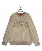 SUPREMEシュプリーム）の古着「24SS Contrast Arc Sweater」｜ベージュ
