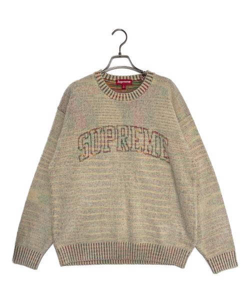 SUPREME（シュプリーム）Supreme (シュプリーム) 24SS Contrast Arc Sweater ベージュ サイズ:Lの古着・服飾アイテム