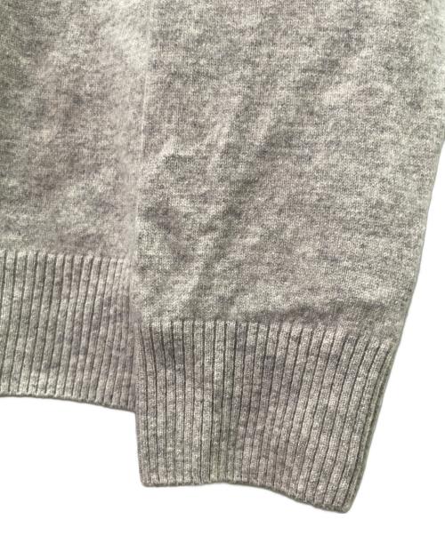 HERMES（エルメス）HERMES (エルメス) カシミヤ混ハーフジップニット/Cashmere Blend Half-Zip Knit Sweater ライトグレー サイズ:XLの古着・服飾アイテム