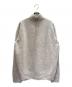 HERMES（エルメス）の古着「カシミヤ混ハーフジップニット/Cashmere Blend Half-Zip Knit Sweater」｜ライトグレー