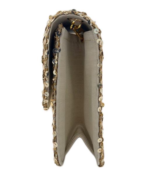 CHANEL（シャネル）CHANEL (シャネル) Sequin Chain Shoulder Bag/スパンコールチェーンショルダーバッグ ゴールド サイズ:25の古着・服飾アイテム