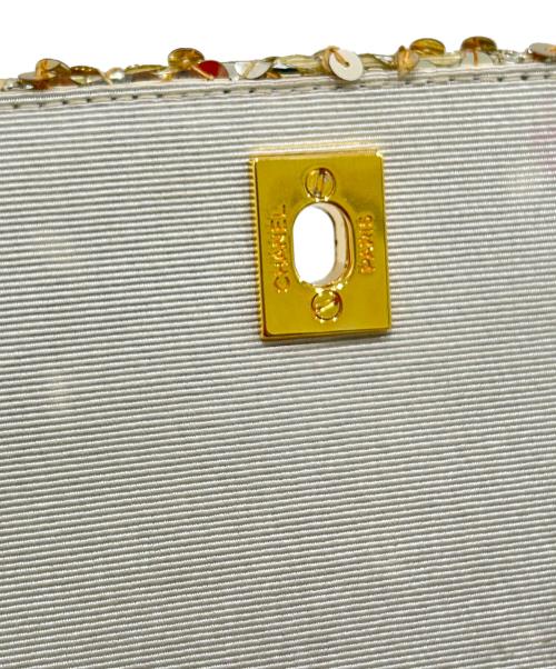 CHANEL（シャネル）CHANEL (シャネル) Sequin Chain Shoulder Bag/スパンコールチェーンショルダーバッグ ゴールド サイズ:25の古着・服飾アイテム