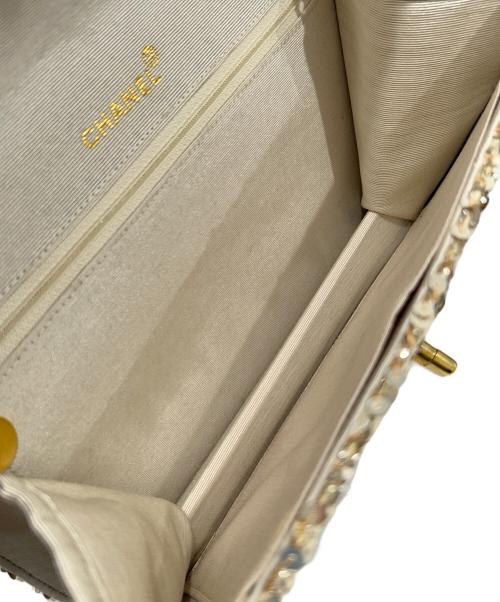 CHANEL（シャネル）CHANEL (シャネル) Sequin Chain Shoulder Bag/スパンコールチェーンショルダーバッグ ゴールド サイズ:25の古着・服飾アイテム