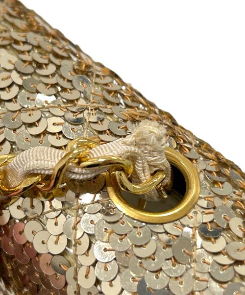 CHANEL（シャネル）CHANEL (シャネル) Sequin Chain Shoulder Bag/スパンコールチェーンショルダーバッグ ゴールド サイズ:25の古着・服飾アイテム