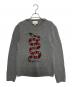 GUCCI（グッチ）の古着「Kingsnake Wool Knit Sweater」｜ライトグレー