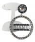 CHANEL（シャネル）の古着「サークルロゴ イヤリング」｜シルバー×ブラック