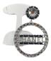 CHANEL（シャネル）の古着「サークルロゴ イヤリング」｜シルバー×ブラック