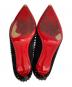 中古・古着 Christian Louboutin (クリスチャン・ルブタン) スウェードスパイクパンプス ブラック サイズ:37：22000円