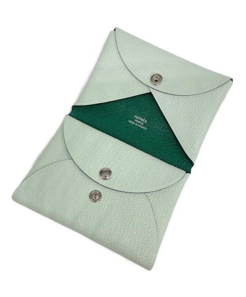 HERMES（エルメス）HERMES (エルメス) カルヴィデュオ 黄緑×グリーンの古着・服飾アイテム
