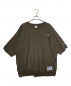 Champion×UNDERCOVERチャンピオン×アンダーカバー）の古着「半袖スウェット」｜カーキ