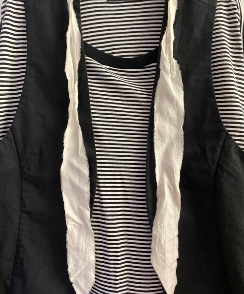 UNDERCOVER（アンダーカバー）UNDERCOVER (アンダーカバー) 半袖カットソー ブラック×ホワイト サイズ:2の古着・服飾アイテム