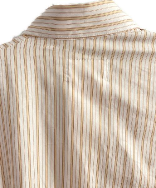 doublet（ダブレット）doublet (ダブレット) 25AW DISTORTED CUTTING SHIRT ホワイト×ベージュ サイズ:Mの古着・服飾アイテム