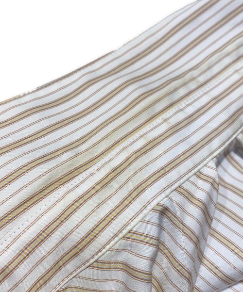 doublet（ダブレット）doublet (ダブレット) 25AW DISTORTED CUTTING SHIRT ホワイト×ベージュ サイズ:Mの古着・服飾アイテム