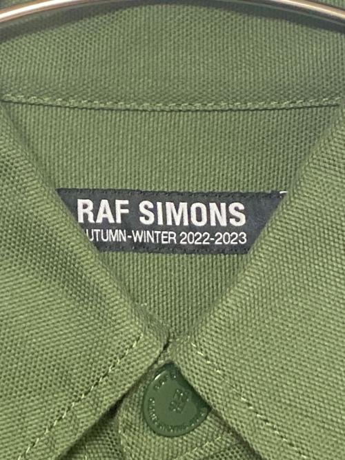 RAF SIMONS（ラフシモンズ）RAF SIMONS (ラフシモンズ) R PIN OVERSIZED DENIM SHIRT カーキ サイズ:XSの古着・服飾アイテム