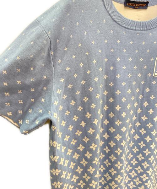 LOUIS VUITTON（ルイ ヴィトン）LOUIS VUITTON (ルイ ヴィトン) 25SS モノグラム総柄ニットTシャツ スカイブルー サイズ:Lの古着・服飾アイテム