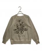 SAINT MICHAELセントマイケル）の古着「CREW SWEAT FLOWER」｜グレー