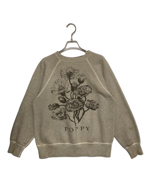 SAINT MICHAEL（セントマイケル）SAINT MICHAEL (セントマイケル) CREW SWEAT FLOWER グレー サイズ:Mの古着・服飾アイテム