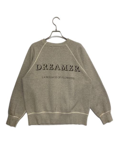 SAINT MICHAEL（セントマイケル）SAINT MICHAEL (セントマイケル) CREW SWEAT FLOWER グレー サイズ:Mの古着・服飾アイテム
