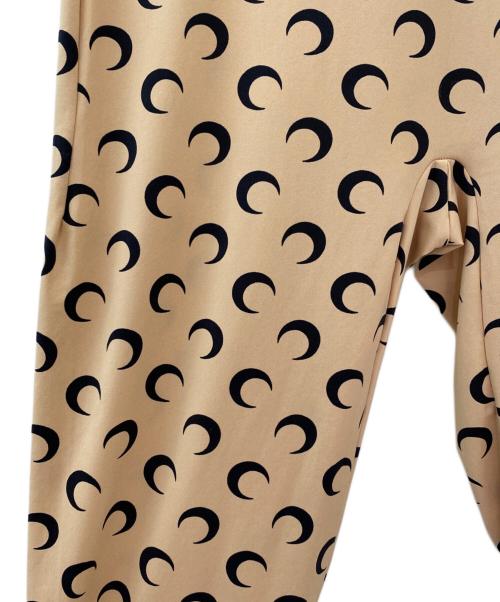 MARINE SERRE（マリーンセル）MARINE SERRE (マリーンセル) FUSEAUX MOON LEGGINGS ベージュ サイズ:Sの古着・服飾アイテム