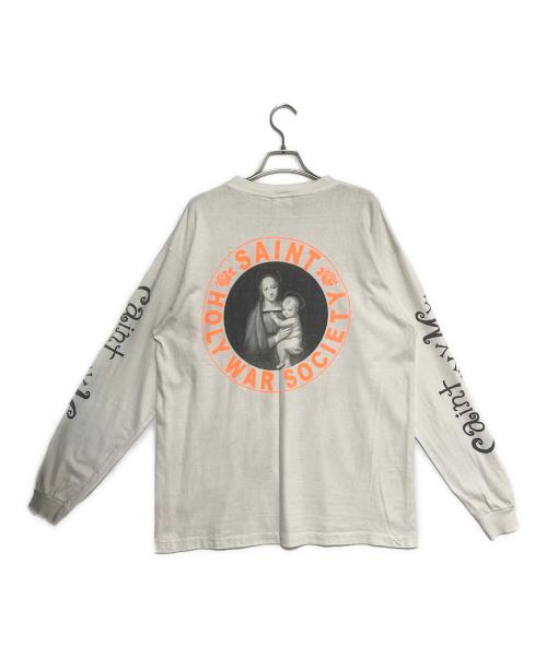SAINT MICHAEL（セントマイケル）SAINT MICHAEL (セントマイケル) LS TEE PINK HEART White ホワイト サイズ:Mの古着・服飾アイテム