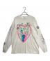 SAINT MICHAEL（セントマイケル）の古着「LS TEE PINK HEART White」｜ホワイト