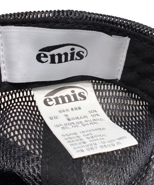 emis（エミス）emis (エミス) キャップ ブラックの古着・服飾アイテム