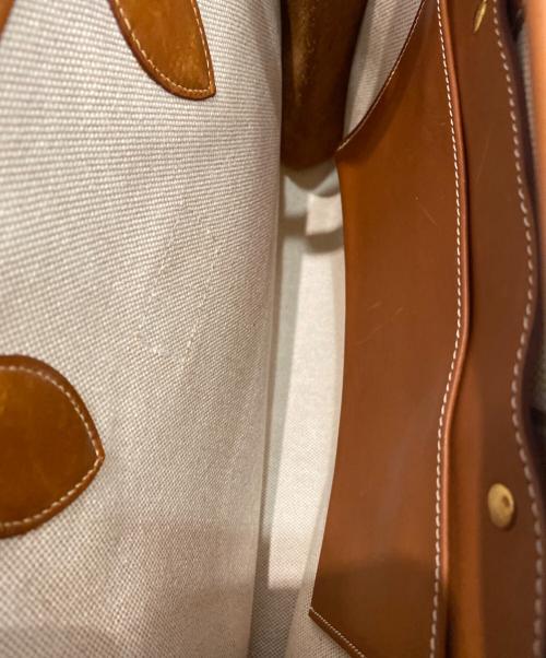 HERMES（エルメス）HERMES (エルメス) カバ35 アイボリー×ゴールド サイズ:35の古着・服飾アイテム