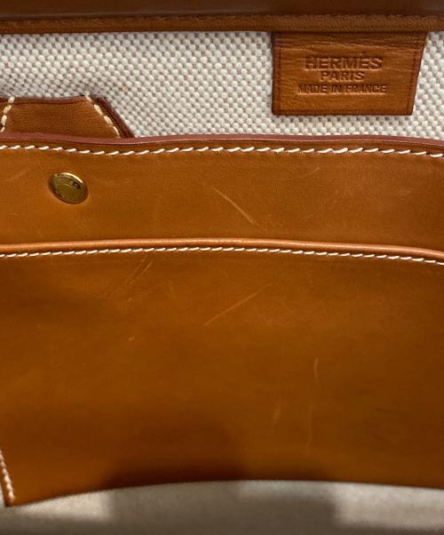 HERMES（エルメス）HERMES (エルメス) カバ35 アイボリー×ゴールド サイズ:35の古着・服飾アイテム