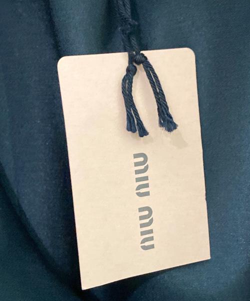MIU MIU（ミュウミュウ）MIU MIU (ミュウミュウ) フロントリボンフリルワンピース ブラック サイズ:36の古着・服飾アイテム
