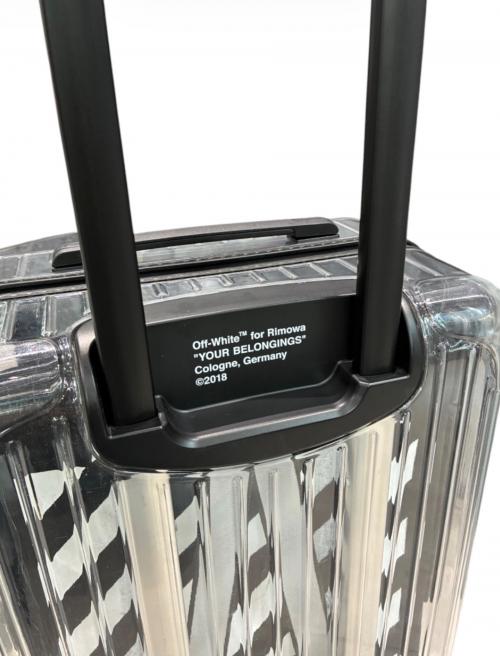 RIMOWA（リモワ）RIMOWA (リモワ) OFFWHITE (オフホワイト) Essential53/シースルーキャビン37L ブラック×ホワイト サイズ:37Lの古着・服飾アイテム