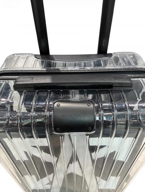 RIMOWA（リモワ）RIMOWA (リモワ) OFFWHITE (オフホワイト) Essential53/シースルーキャビン37L ブラック×ホワイト サイズ:37Lの古着・服飾アイテム