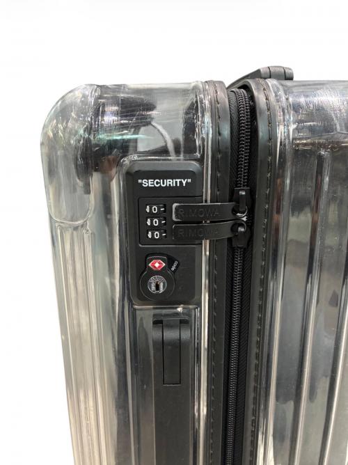 RIMOWA（リモワ）RIMOWA (リモワ) OFFWHITE (オフホワイト) Essential53/シースルーキャビン37L ブラック×ホワイト サイズ:37Lの古着・服飾アイテム