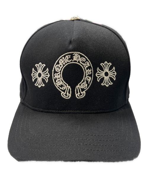 CHROME HEARTS（クロムハーツ）CHROME HEARTS (クロムハーツ) CHプラスホースシュー刺繍クロスボールベースボールキャップ ブラック サイズ:OSの古着・服飾アイテム