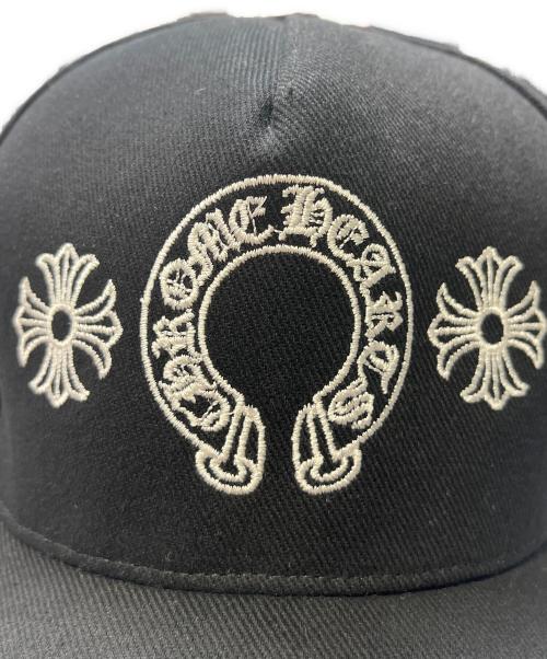 CHROME HEARTS（クロムハーツ）CHROME HEARTS (クロムハーツ) CHプラスホースシュー刺繍クロスボールベースボールキャップ ブラック サイズ:OSの古着・服飾アイテム