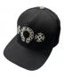 CHROME HEARTS（クロムハーツ）の古着「CHプラスホースシュー刺繍クロスボールベースボールキャップ」｜ブラック