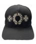 CHROME HEARTS (クロムハーツ) CHプラスホースシュー刺繍クロスボールベースボールキャップ ブラック サイズ:OS：100000円