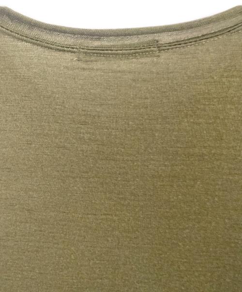 ISSEY MIYAKE（イッセイミヤケ）ISSEY MIYAKE (イッセイミヤケ) ニットロングスリーブカットソー カーキ サイズ:2の古着・服飾アイテム