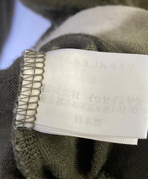 ISSEY MIYAKE（イッセイミヤケ）ISSEY MIYAKE (イッセイミヤケ) ニットロングスリーブカットソー カーキ サイズ:2の古着・服飾アイテム