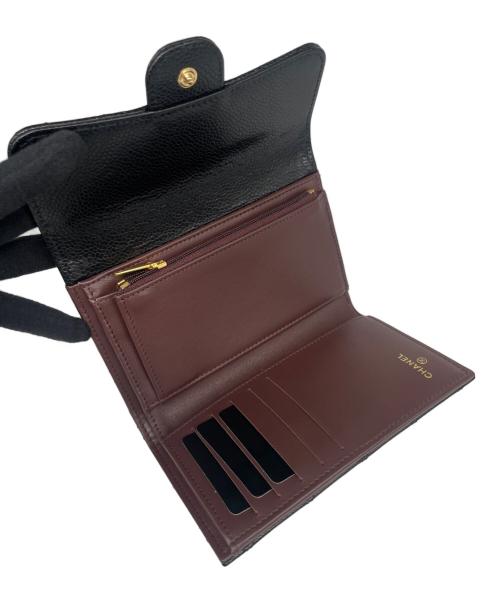 CHANEL（シャネル）CHANEL (シャネル) Classic Medium Flap Wallet/クラシック ミディアム フラップ ウォレット ブラック サイズ:ミディアム/mediumの古着・服飾アイテム