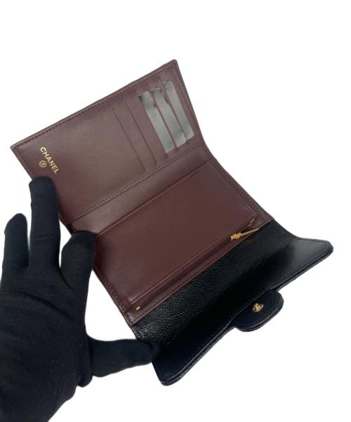 CHANEL（シャネル）CHANEL (シャネル) Classic Medium Flap Wallet/クラシック ミディアム フラップ ウォレット ブラック サイズ:ミディアム/mediumの古着・服飾アイテム