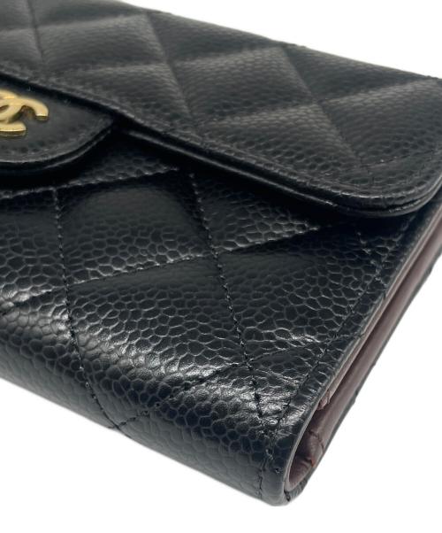 CHANEL（シャネル）CHANEL (シャネル) Classic Medium Flap Wallet/クラシック ミディアム フラップ ウォレット ブラック サイズ:ミディアム/mediumの古着・服飾アイテム