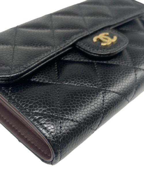 CHANEL（シャネル）CHANEL (シャネル) Classic Medium Flap Wallet/クラシック ミディアム フラップ ウォレット ブラック サイズ:ミディアム/mediumの古着・服飾アイテム