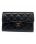 CHANEL（シャネル）の古着「Classic Medium Flap Wallet/クラシック ミディアム フラップ ウォレット」｜ブラック