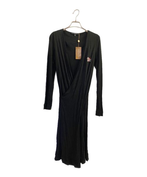 GUCCI（グッチ）GUCCI (グッチ) カシュクールワンピース ブラック サイズ:XSの古着・服飾アイテム