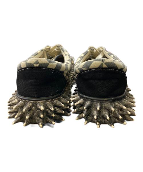 doublet（ダブレット）doublet (ダブレット) DIRTY SPIKE CANVAS SNEAKER ブラック×ホワイト サイズ:27の古着・服飾アイテム