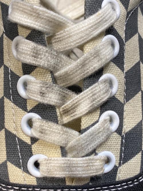 doublet（ダブレット）doublet (ダブレット) DIRTY SPIKE CANVAS SNEAKER ブラック×ホワイト サイズ:27の古着・服飾アイテム