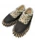 doublet（ダブレット）の古着「DIRTY SPIKE CANVAS SNEAKER」｜ブラック×ホワイト
