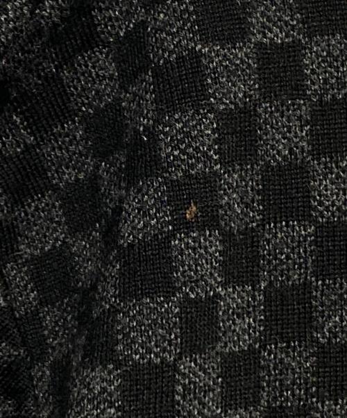 LOUIS VUITTON（ルイ ヴィトン）LOUIS VUITTON (ルイ ヴィトン) Vネックニット ライトグレー×ブラック サイズ:XXLの古着・服飾アイテム