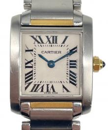 Cartier（カルティエ）の古着「Tank Francaise SM タンクフランセーズSM Ref.W51007Q4 アイボリー文字盤」｜アイボリー
